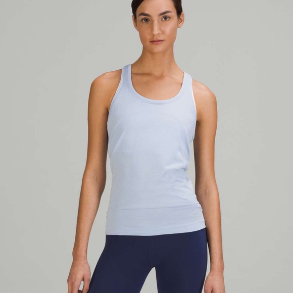 Lululemon Swiftly Tech Racerback Tank Top 2.0 Blue Linen - Picture 1 of 5